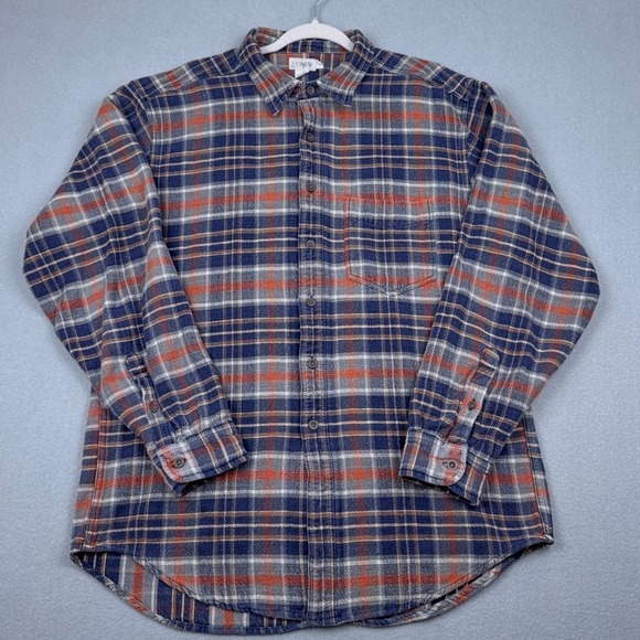 J. Crew Factory Other - Vintage J Crew Lone Oarsman Flannel Shirt Mens L Blue Gray Plaid Normcore 90s